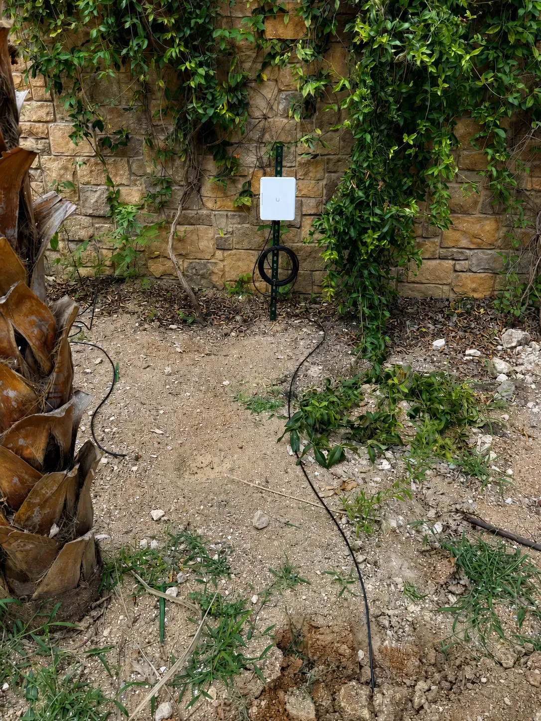 Outdoor wireless bridge equipment installed for property connectivity